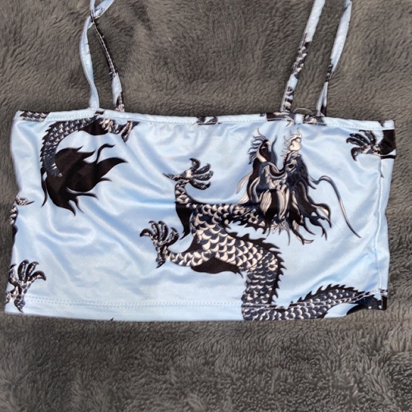 shein two piece blue set - Picture 3 of 6